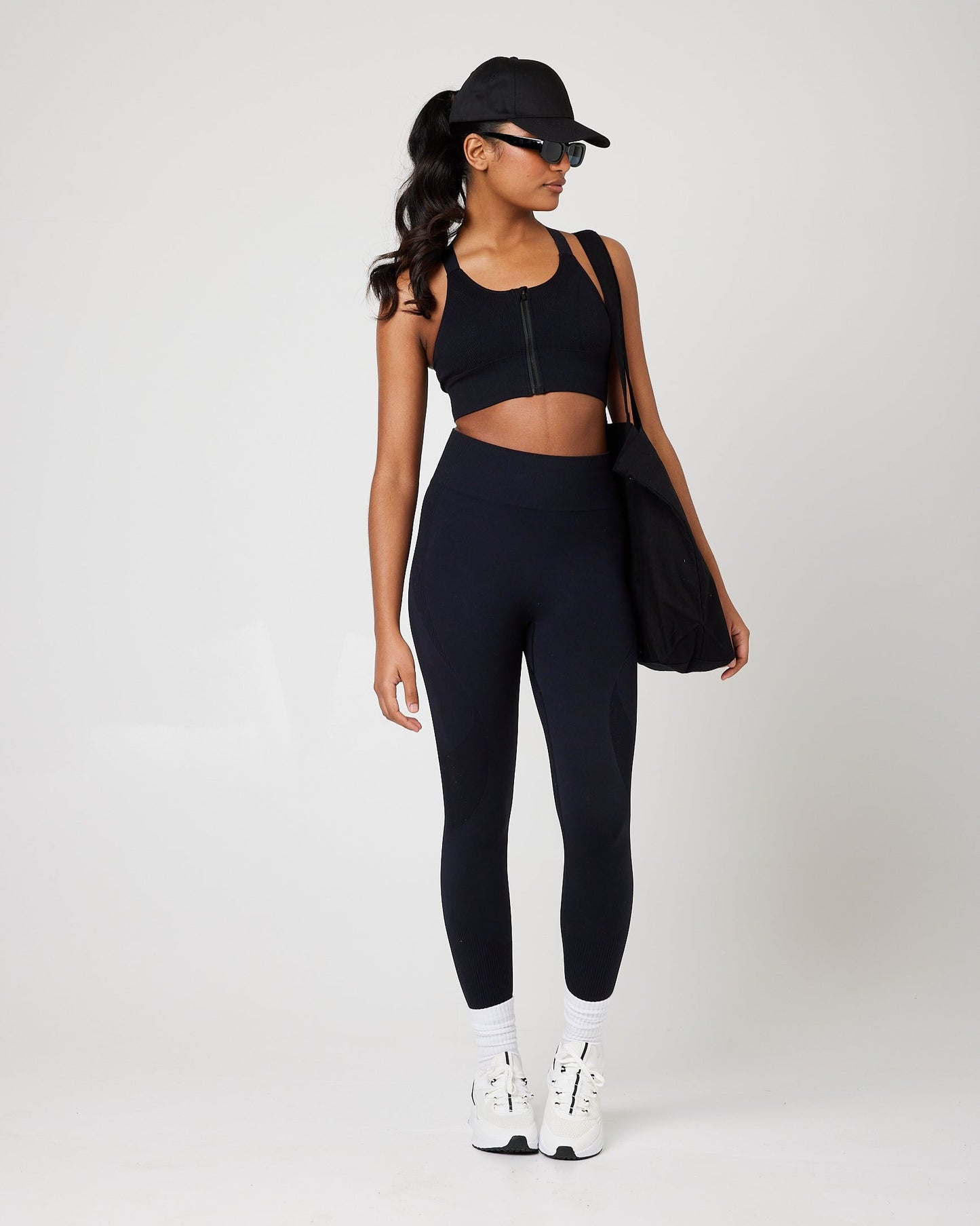 SnuggzFit Seamless Zip Through Crop Top