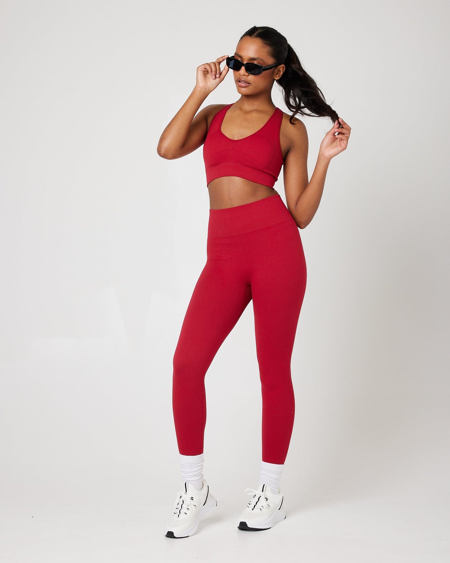SnuggzFit Seamless Activewear Set with High-Waisted Legging